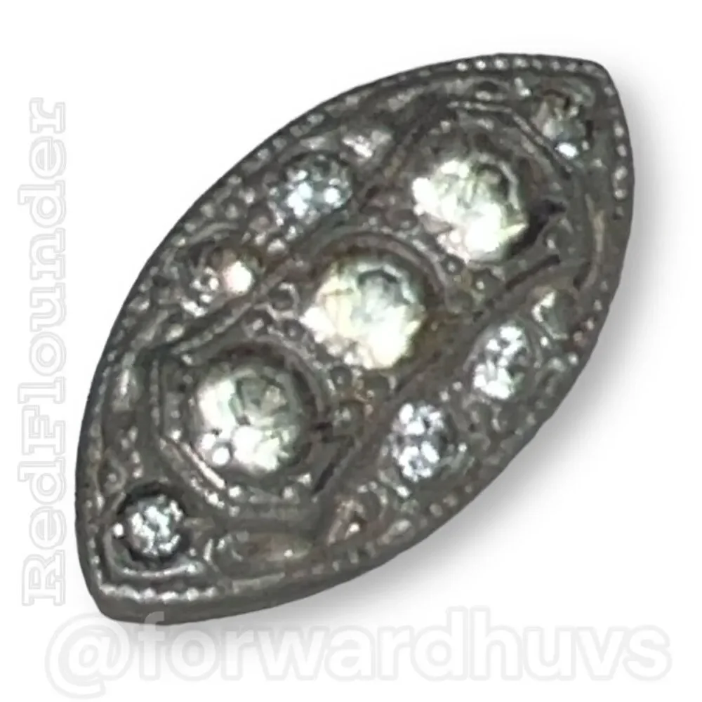 Bundle Sale 3 for $15 | Antique Silver Tone Brooch with Rhinestones